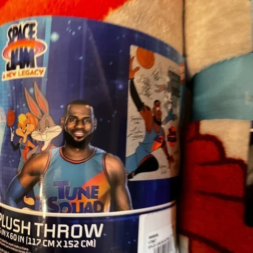 Space Jam Plush Throws - TWO-‎ (new)